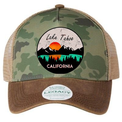 Lake Tahoe California Republic Skiing Ski Lake Boat Legacy Tie Dye Trucker Hat