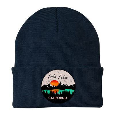 Lake Tahoe California Republic Skiing Ski Lake Boat Knit Cap Winter Beanie