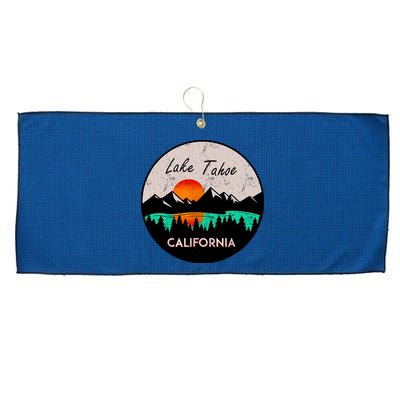Lake Tahoe California Republic Skiing Ski Lake Boat Large Microfiber Waffle Golf Towel