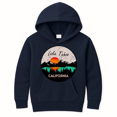 Lake Tahoe California Republic Skiing Ski Lake Boat Kids Hoodie