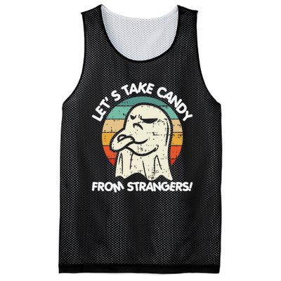 LetS Take Candy From Strangers Funny Halloween Mesh Reversible Basketball Jersey Tank