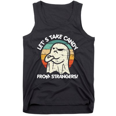 LetS Take Candy From Strangers Funny Halloween Tank Top