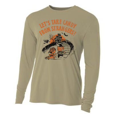 LetS Take Candy From Strangers Funny Halloween Cooling Performance Long Sleeve Crew