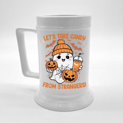 LetS Take Candy From Strangers Funny Halloween Beer Stein