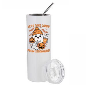 LetS Take Candy From Strangers Funny Halloween Stainless Steel Tumbler