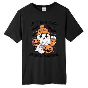 LetS Take Candy From Strangers Funny Halloween Tall Fusion ChromaSoft Performance T-Shirt