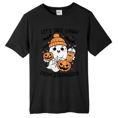 LetS Take Candy From Strangers Funny Halloween Tall Fusion ChromaSoft Performance T-Shirt