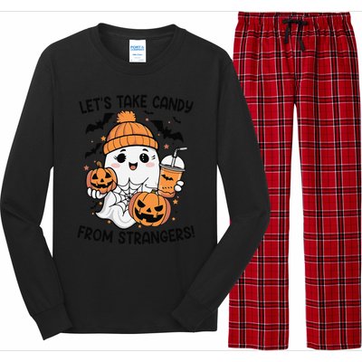 LetS Take Candy From Strangers Funny Halloween Long Sleeve Pajama Set