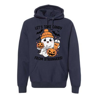 LetS Take Candy From Strangers Funny Halloween Premium Hoodie