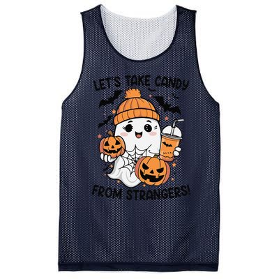 LetS Take Candy From Strangers Funny Halloween Mesh Reversible Basketball Jersey Tank