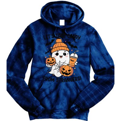 LetS Take Candy From Strangers Funny Halloween Tie Dye Hoodie