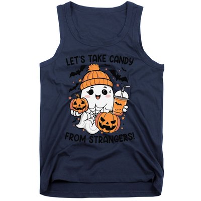 LetS Take Candy From Strangers Funny Halloween Tank Top