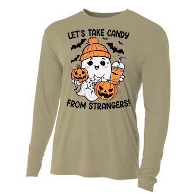 LetS Take Candy From Strangers Funny Halloween Cooling Performance Long Sleeve Crew