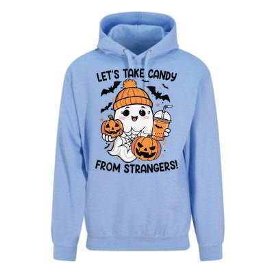 LetS Take Candy From Strangers Funny Halloween Unisex Surf Hoodie