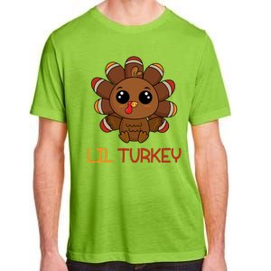 Lil Turkey Cute Thanksgiving Adult ChromaSoft Performance T-Shirt