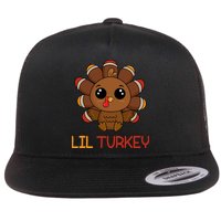 Lil Turkey Cute Thanksgiving Flatbill Hat