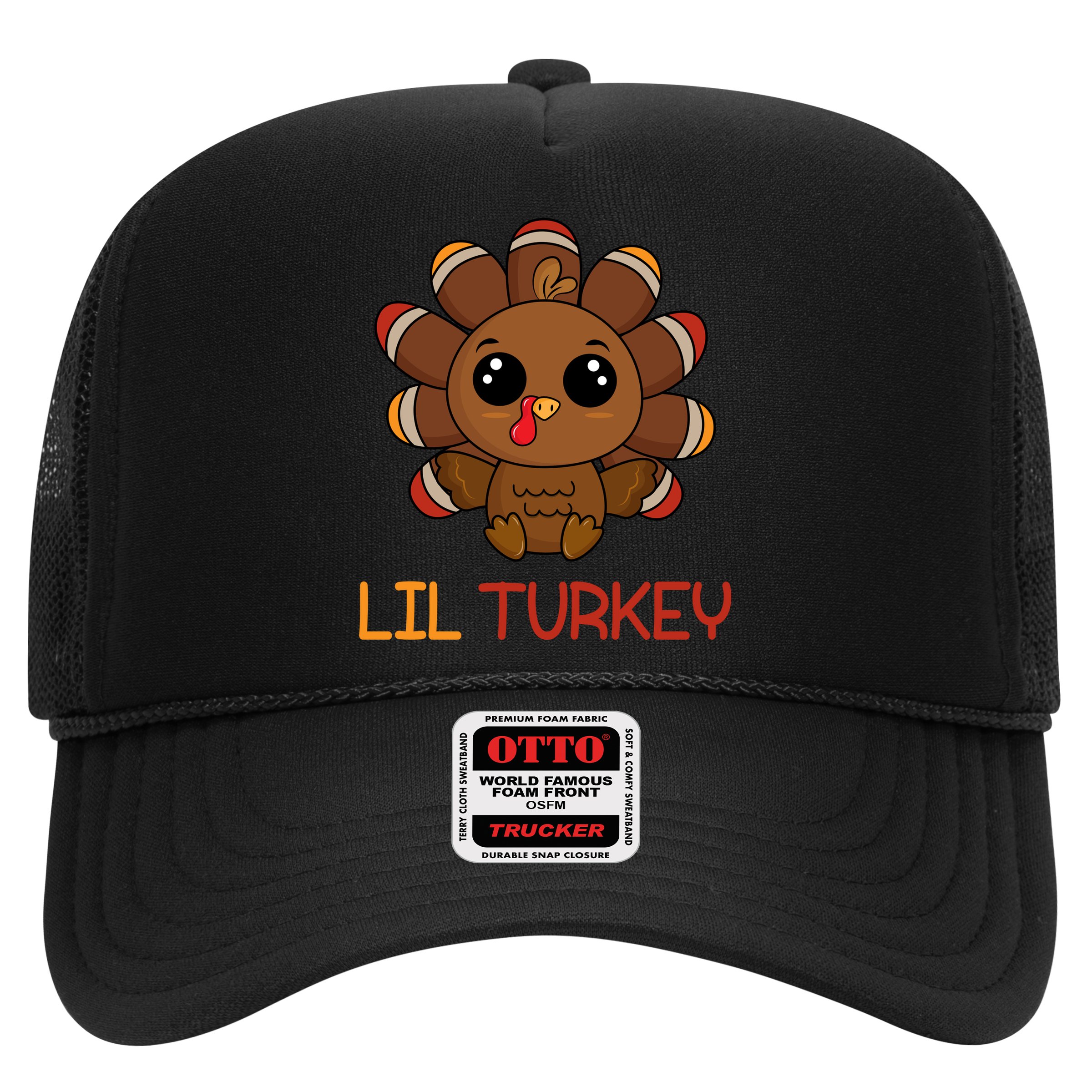 Lil Turkey Cute Thanksgiving Trucker Hat