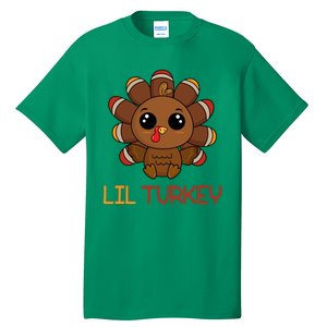 Lil Turkey Cute Thanksgiving Tall T-Shirt