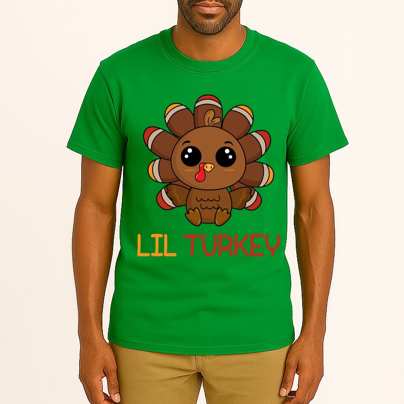 Lil Turkey Cute Thanksgiving Tall T-Shirt