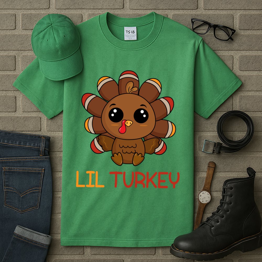 Lil Turkey Cute Thanksgiving Tall T-Shirt