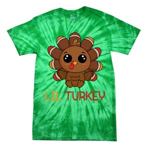 Lil Turkey Cute Thanksgiving Tie-Dye T-Shirt