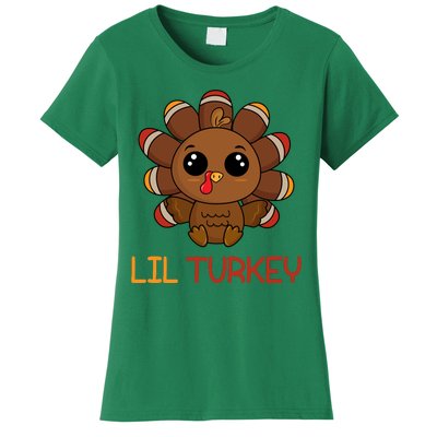 Lil Turkey Cute Thanksgiving Women's T-Shirt