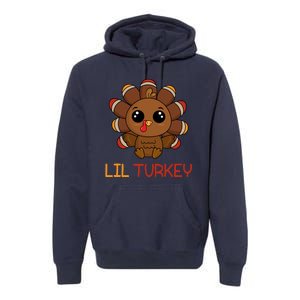 Lil Turkey Cute Thanksgiving Premium Hoodie