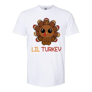 Lil Turkey Cute Thanksgiving Softstyle CVC T-Shirt