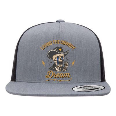 Living The Cowboy Dream Flat Bill Trucker Hat