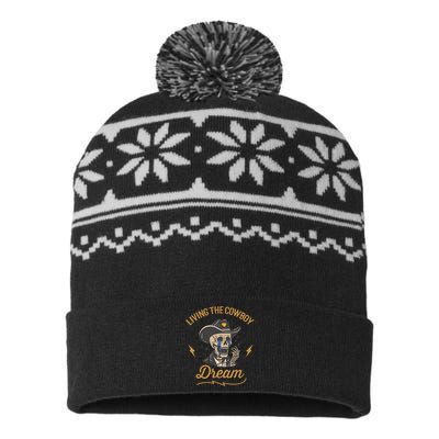 Living The Cowboy Dream USA-Made Snowflake Beanie