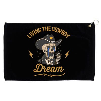 Living The Cowboy Dream Grommeted Golf Towel