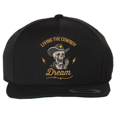 Living The Cowboy Dream Wool Snapback Cap