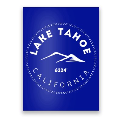 Lake Tahoe California Mountainous Gift Poster