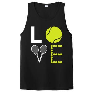 Love Tennis Cool Design For Women Men Tennis Players PosiCharge Competitor Tank