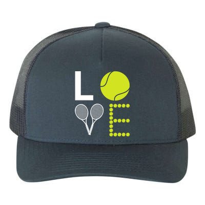 Love Tennis Cool Design For Women Men Tennis Players Yupoong Adult 5-Panel Trucker Hat