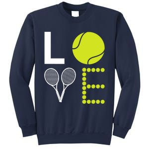 Love Tennis Cool Design For Women Men Tennis Players Sweatshirt