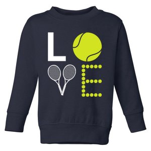 Love Tennis Cool Design For Women Men Tennis Players Toddler Sweatshirt