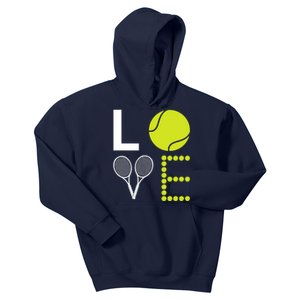 Love Tennis Cool Design For Women Men Tennis Players Kids Hoodie