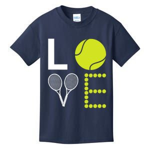 Love Tennis Cool Design For Women Men Tennis Players Kids T-Shirt