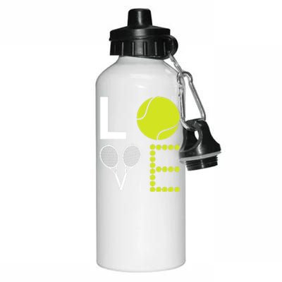 Love Tennis Cool Design For Women Men Tennis Players Aluminum Water Bottle 