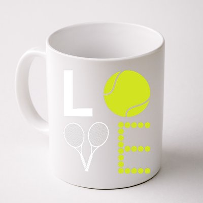 Love Tennis Cool Design For Women Men Tennis Players Coffee Mug