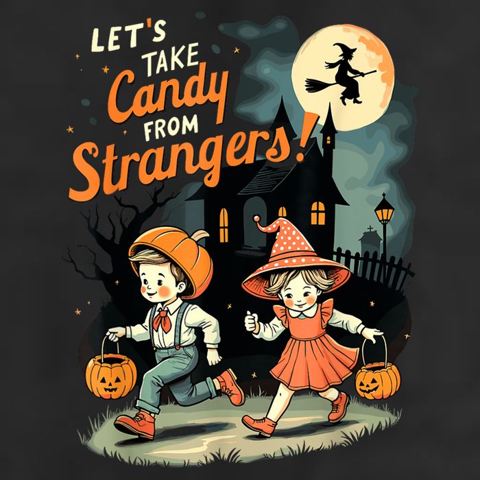 LetS Take Candy From Strangers Funny Halloween 11oz C Handle Ceramic Mug