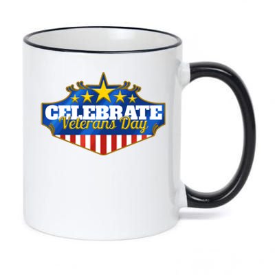 Logo To Celebrate Veterans Day Cool Gift 11oz Black Color Changing Mug