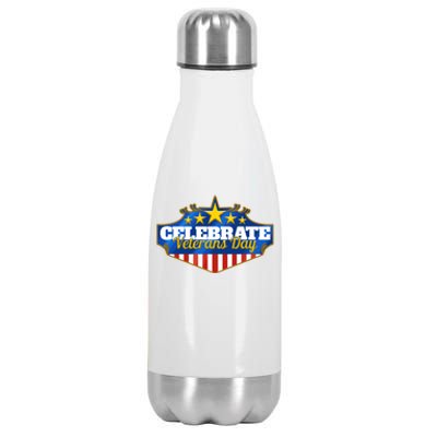 Logo To Celebrate Veterans Day Cool Gift Stainless Steel Insulated Water Bottle