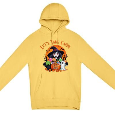 Let’S Take Candy Funny Halloween Premium Pullover Hoodie