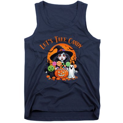 Let’S Take Candy Funny Halloween Tank Top