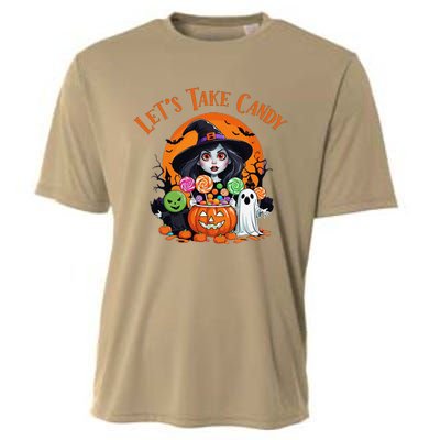 Let’S Take Candy Funny Halloween Cooling Performance Crew T-Shirt