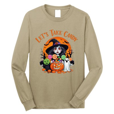 Let’S Take Candy Funny Halloween Long Sleeve Shirt