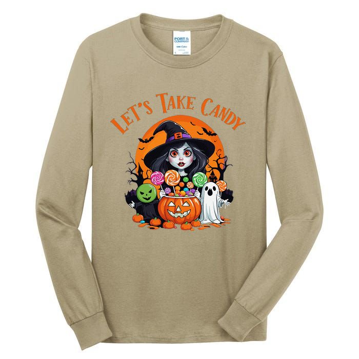 Let’S Take Candy Funny Halloween Tall Long Sleeve T-Shirt