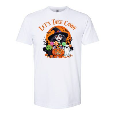 Let’S Take Candy Funny Halloween Softstyle CVC T-Shirt